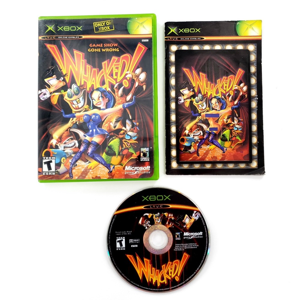 Whacked (Microsoft Xbox, 2002) Complete Tested & Works